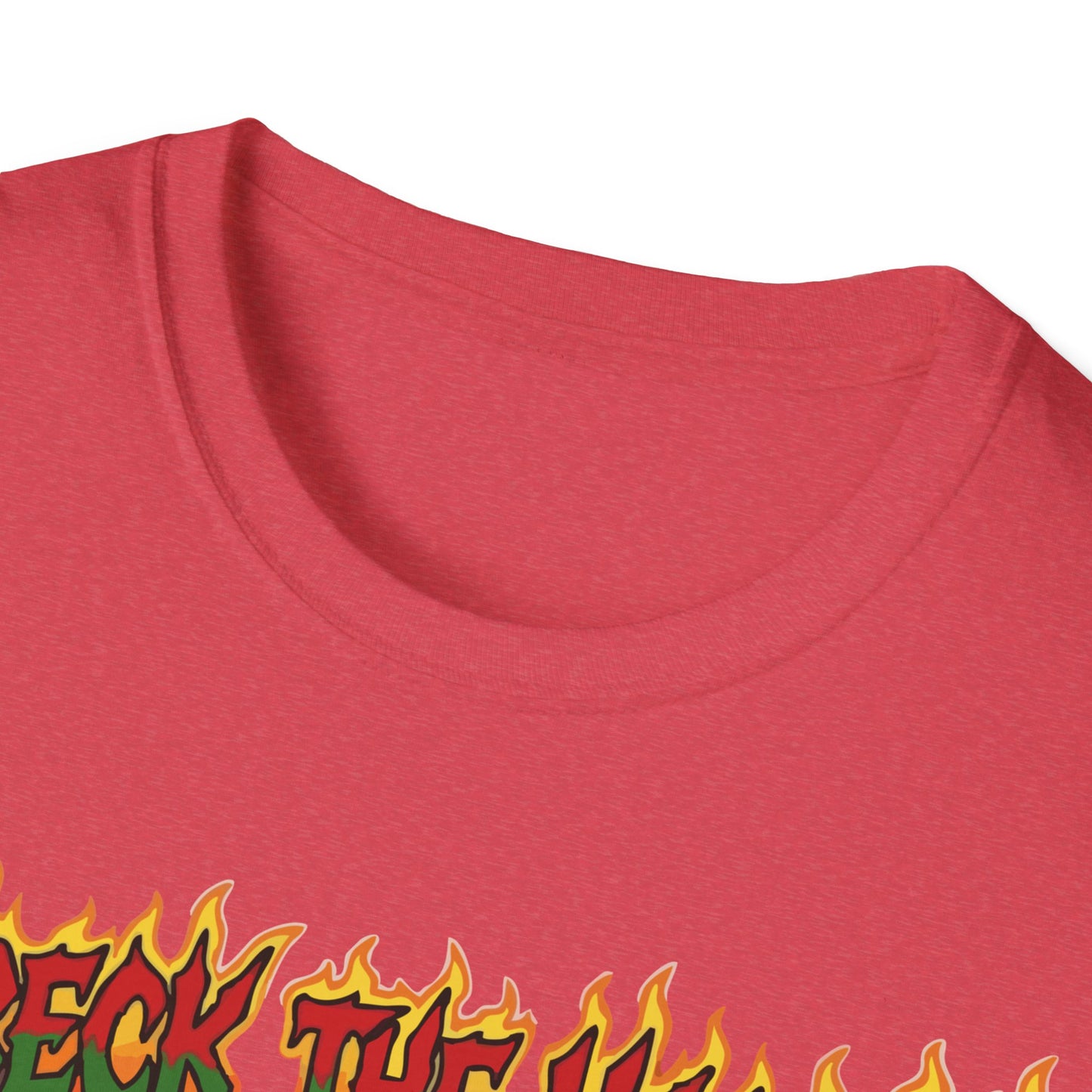 Metal Fox Christmas T-Shirt – 'Wreck the Halls' Holiday Graphic Tee