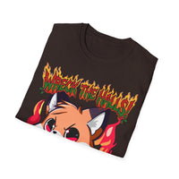 Metal Fox Christmas T-Shirt – 'Wreck the Halls' Holiday Graphic Tee