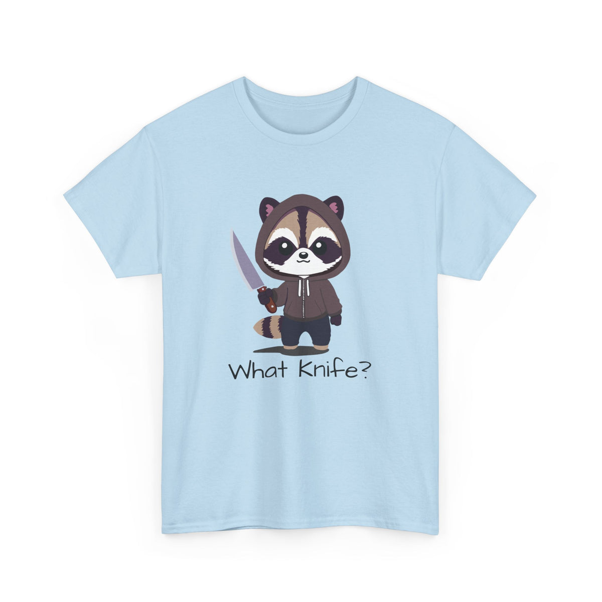 Hooded Raccoon Knife Shirt