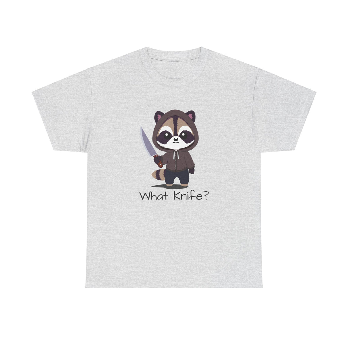 Hooded Raccoon Knife Shirt