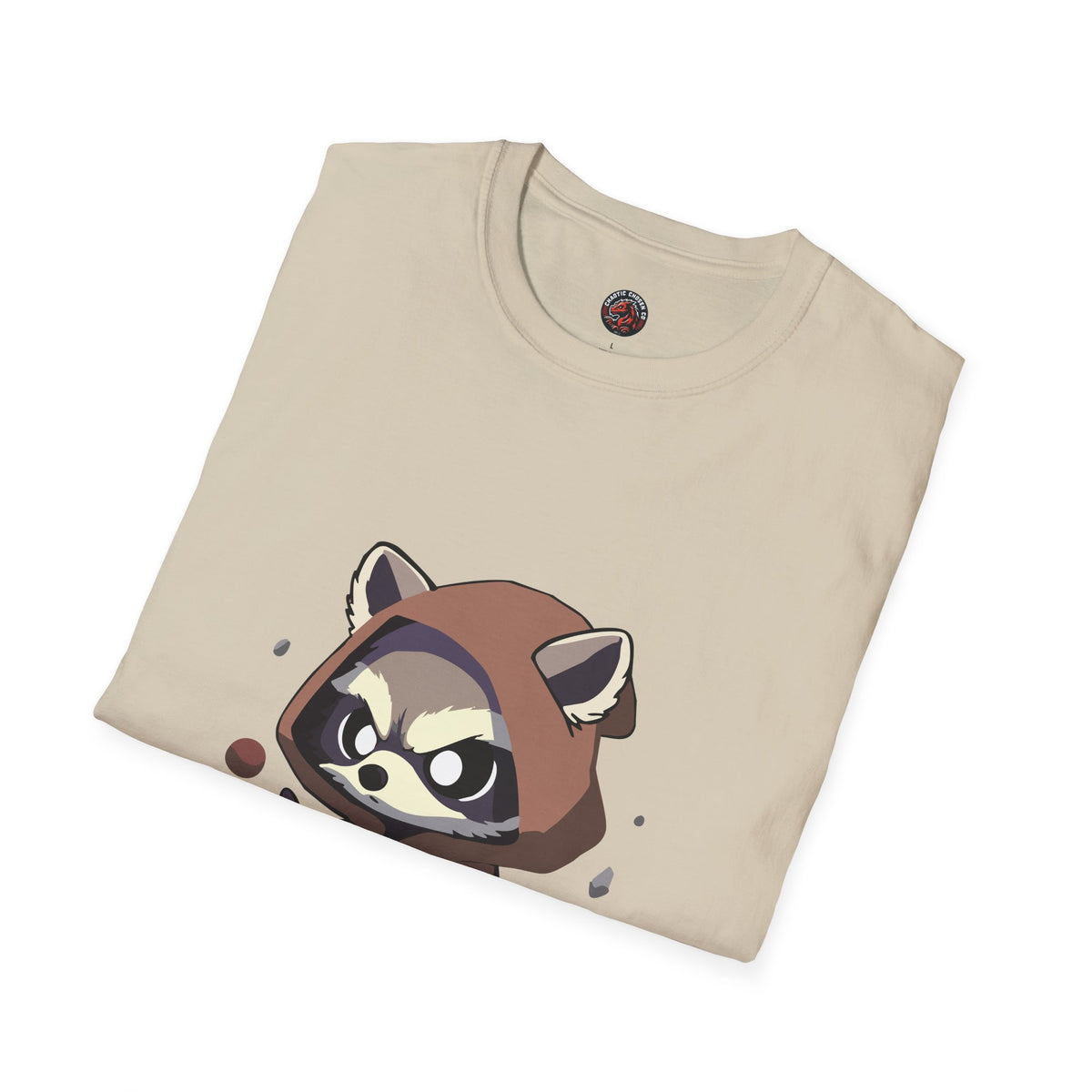 Cute Raccoon Space Wizard Unisex Softstyle T-Shirt - Perfect for Animal and Star Wars Fans