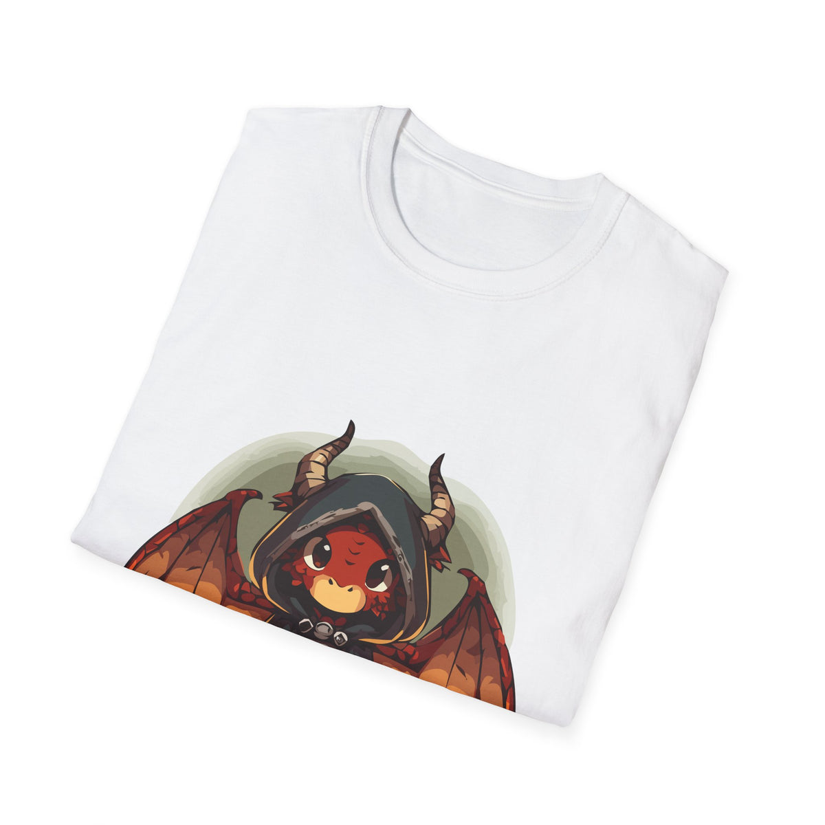 Hooded Dragon Demon Unisex Softstyle T-Shirt