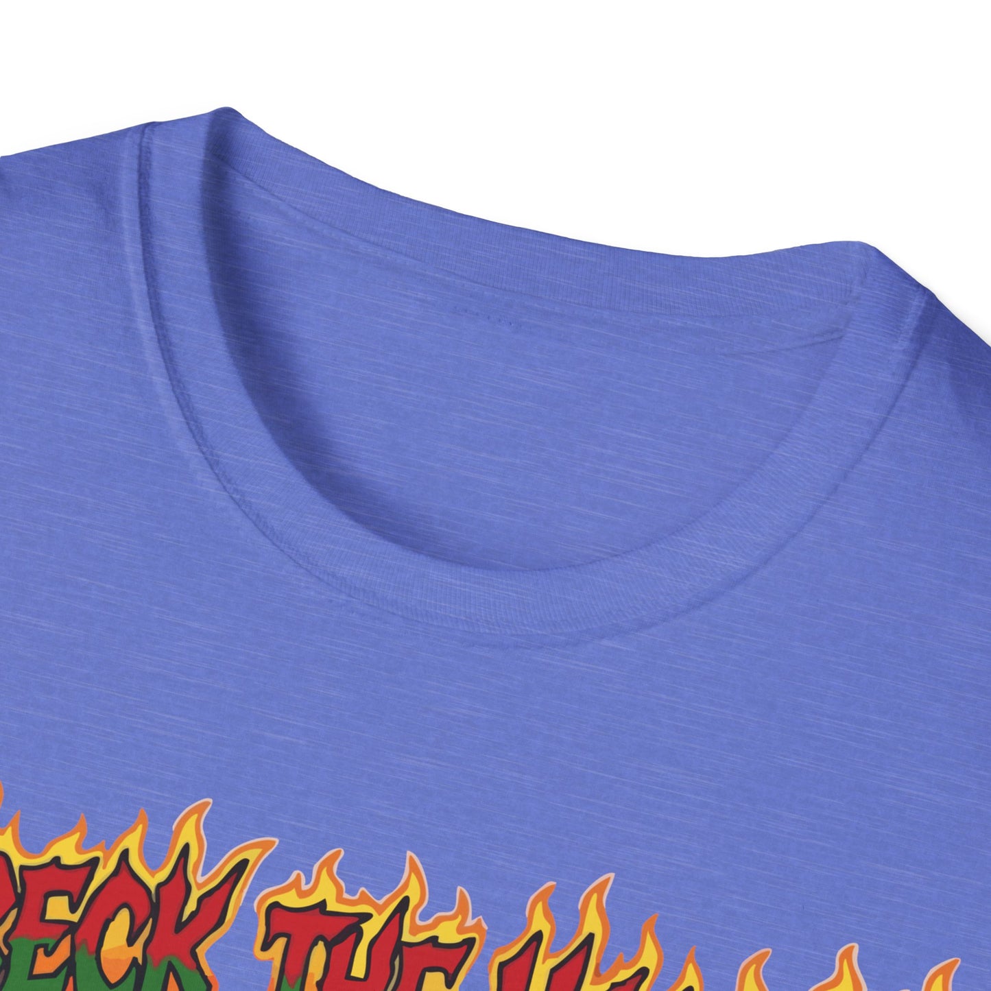 Metal Fox Christmas T-Shirt – 'Wreck the Halls' Holiday Graphic Tee