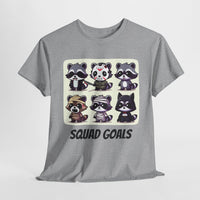 Halloween Raccoon Squad Goals T-Shirt - Cute, Spooky, Fun