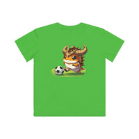 Personalized Kids Soccer T-Shirt with Cute Horned Toad Design