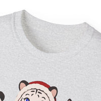 Cute Christmas Animals Tee — Santa Panda, Tiger & Fox Holiday T-Shirt