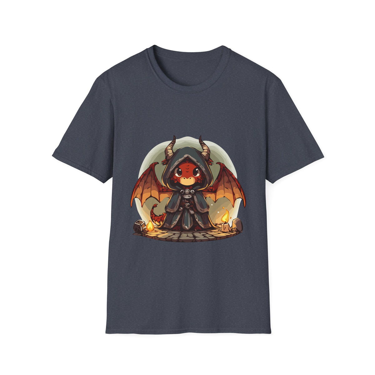 Hooded Dragon Demon Unisex Softstyle T-Shirt