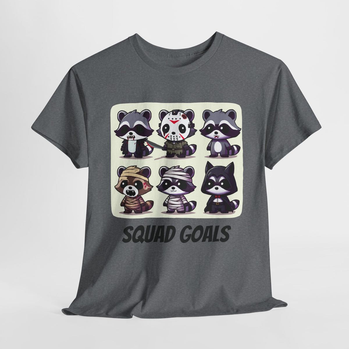 Halloween Raccoon Squad Goals T-Shirt - Cute, Spooky, Fun