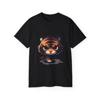 Shadowy Tiger Graphic Unisex Ultra Cotton Tee - Perfect for Animal Lovers