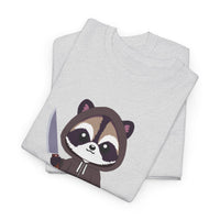 Hooded Raccoon Knife Shirt
