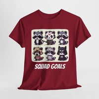 Halloween Raccoon Squad Goals T-Shirt - Cute, Spooky, Fun