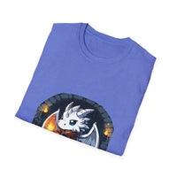 Fantasy Dragon Wizard Unisex Softstyle T-Shirt - Perfect for Gamers and Fantasy Lovers