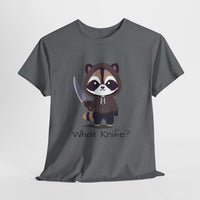Hooded Raccoon Knife Shirt