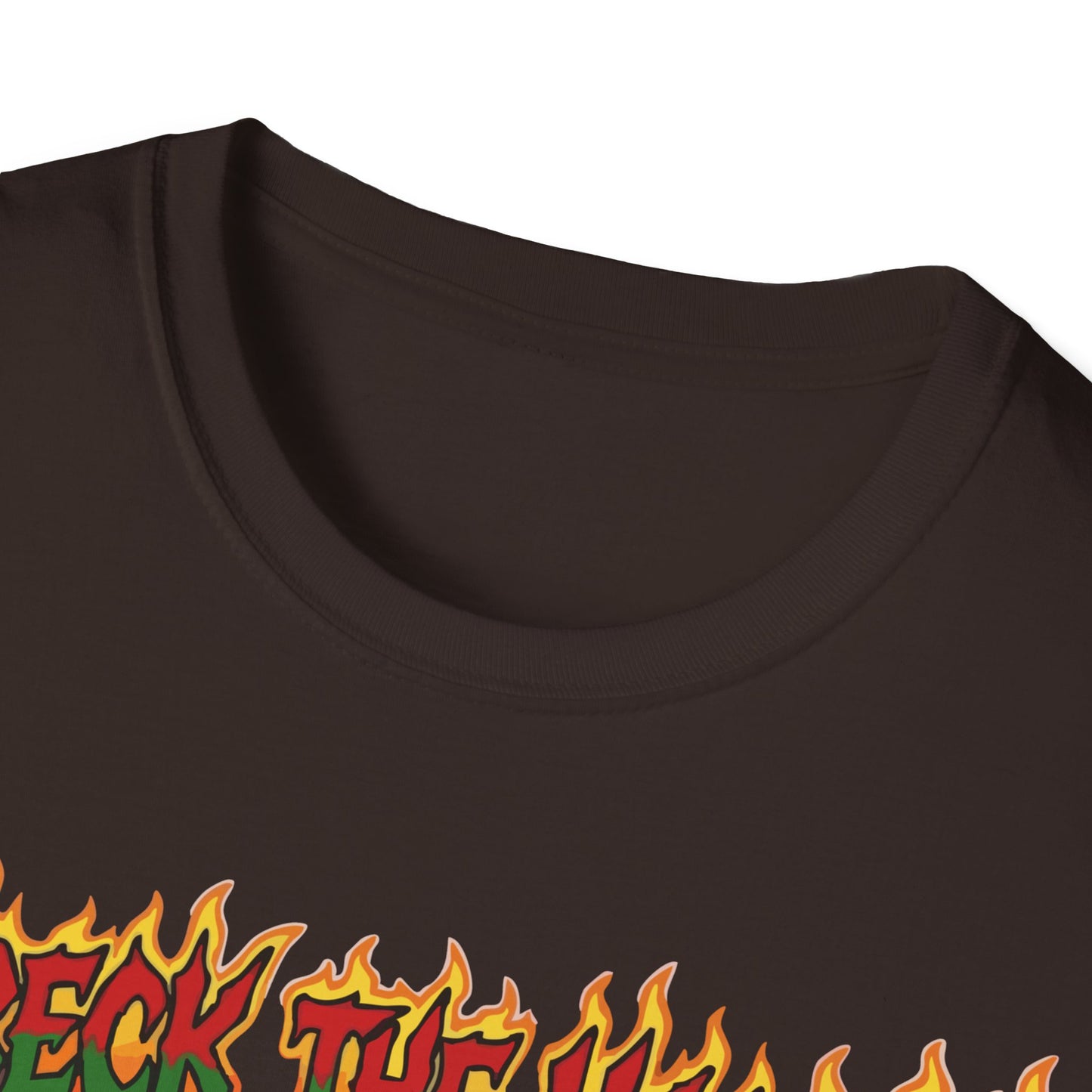 Metal Fox Christmas T-Shirt – 'Wreck the Halls' Holiday Graphic Tee