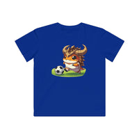 Personalized Kids Soccer T-Shirt with Cute Horned Toad Design