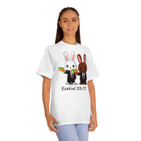 Ezekiel 25:17 Bunny Tee, Unisex Graphic Tee, Funny T-Shirt, Cute Animal Shirt, Gift for Friends, Easter Apparel