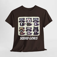 Halloween Raccoon Squad Goals T-Shirt - Cute, Spooky, Fun