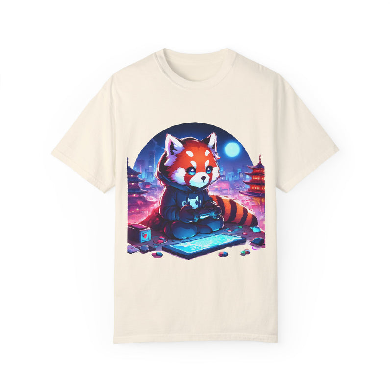 Red Panda Gamer T-Shirt - Cute & Funny Gaming Apparel