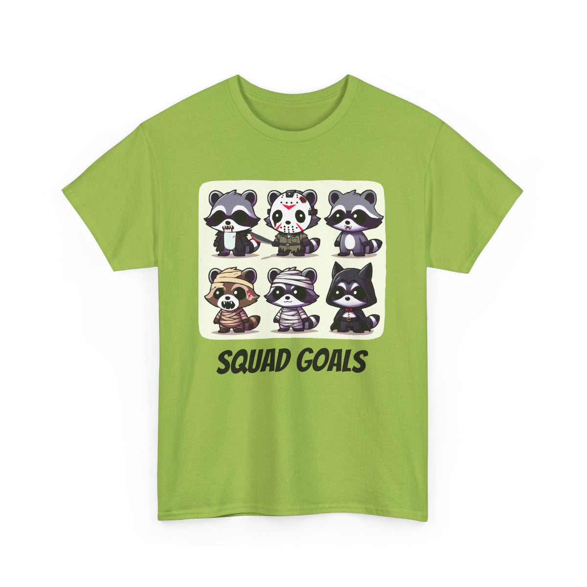 Halloween Raccoon Squad Goals T-Shirt - Cute, Spooky, Fun