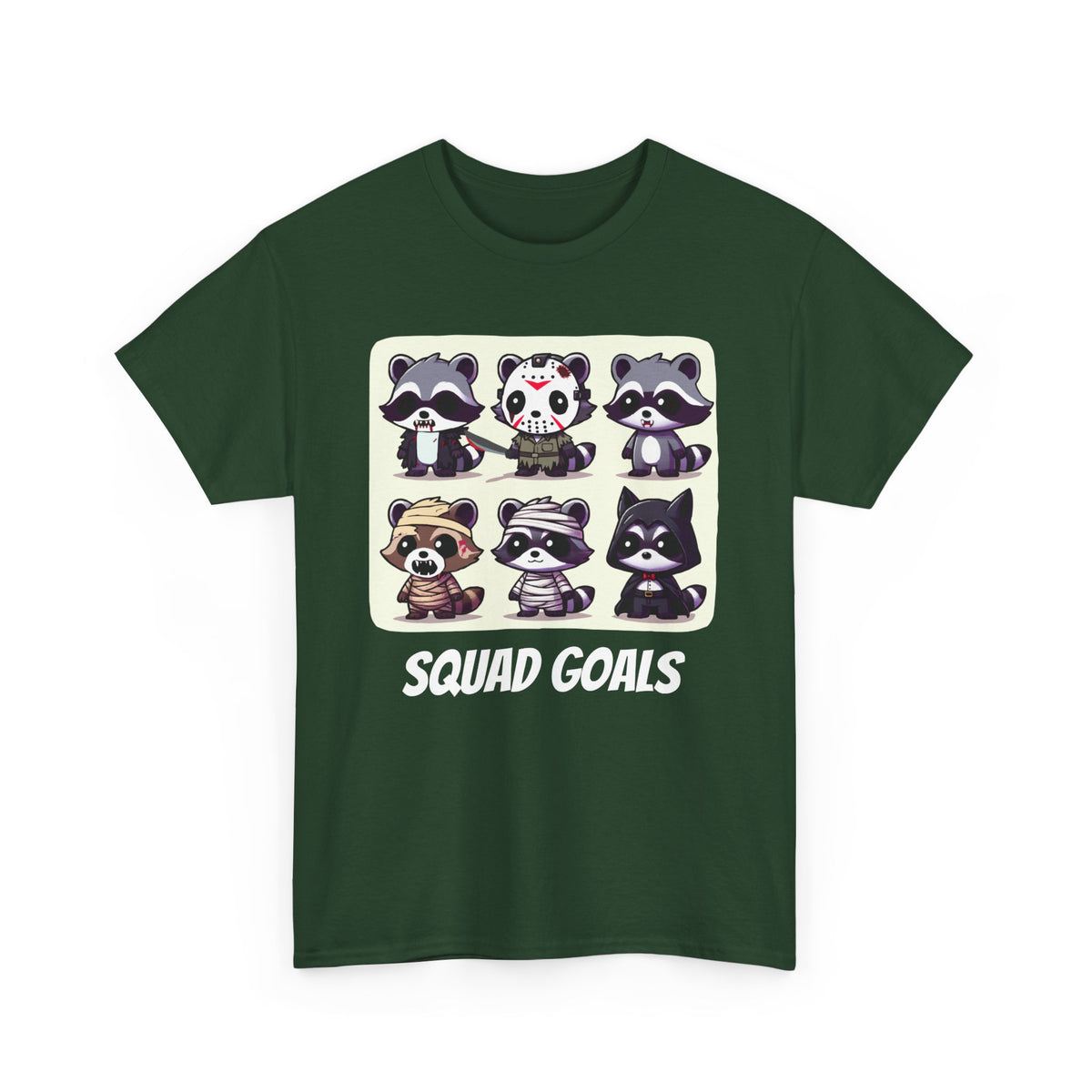 Halloween Raccoon Squad Goals T-Shirt - Cute, Spooky, Fun