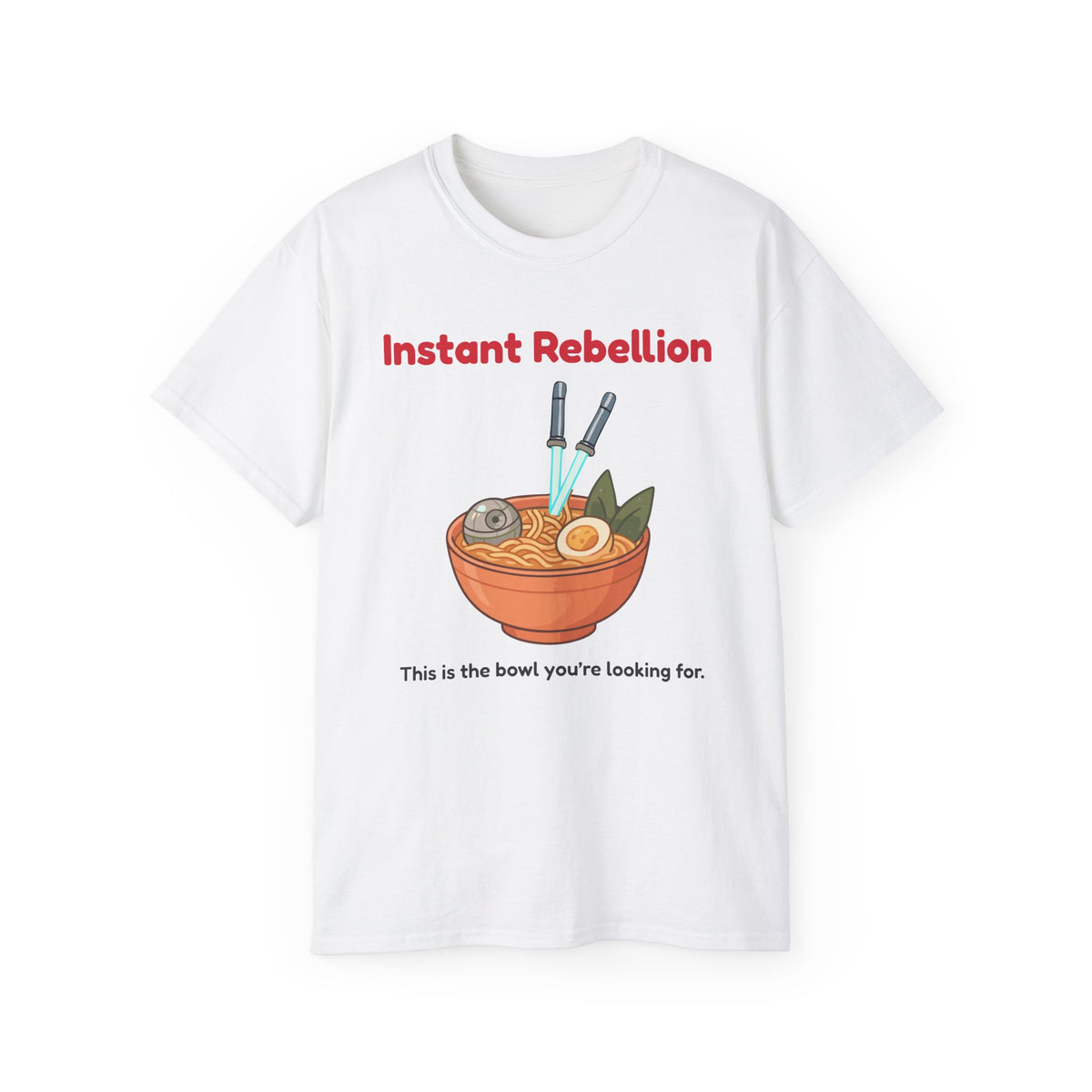 Funny Instant Ramen Unisex Ultra Cotton Tee – Perfect for Food Jedi!