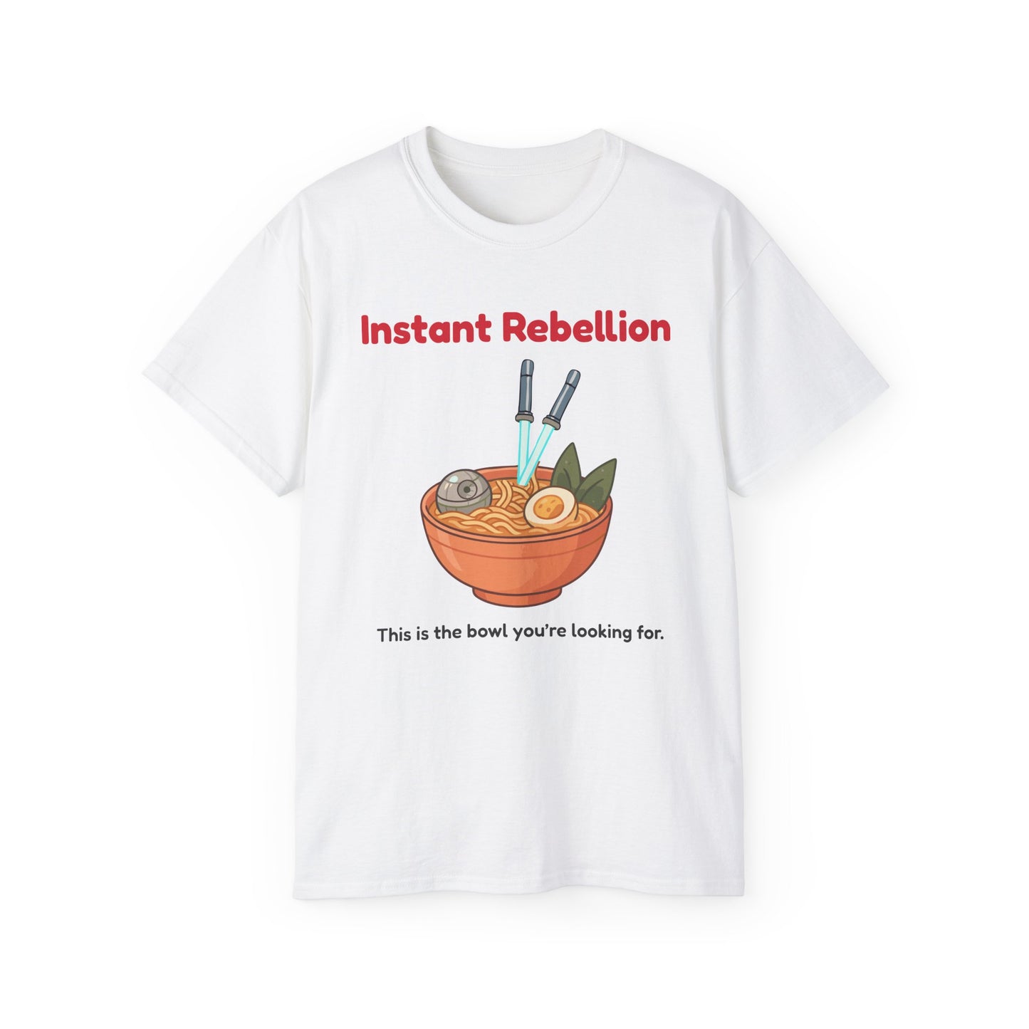 Funny Instant Ramen Unisex Ultra Cotton Tee – Perfect for Food Jedi!
