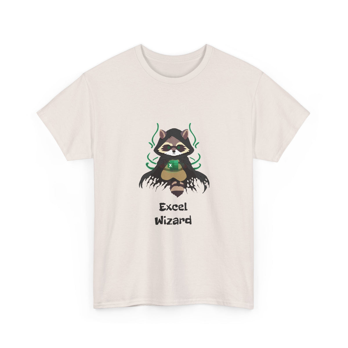Excel Wizard Raccoon T-Shirt - Unleash Your Inner Spreadsheet Master!