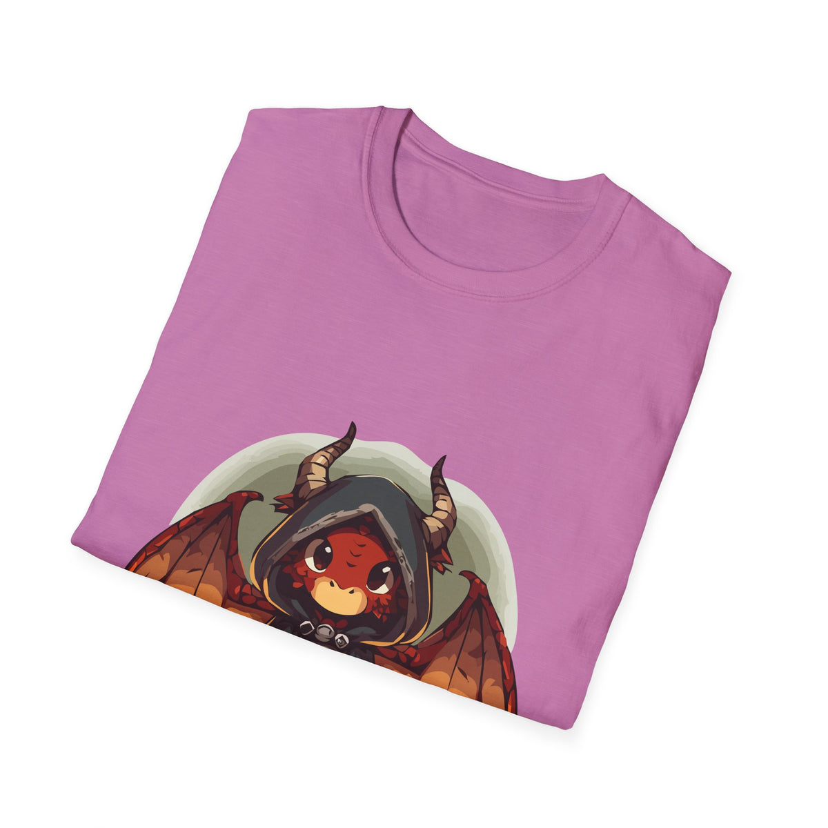 Hooded Dragon Demon Unisex Softstyle T-Shirt