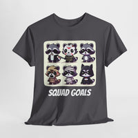 Halloween Raccoon Squad Goals T-Shirt - Cute, Spooky, Fun