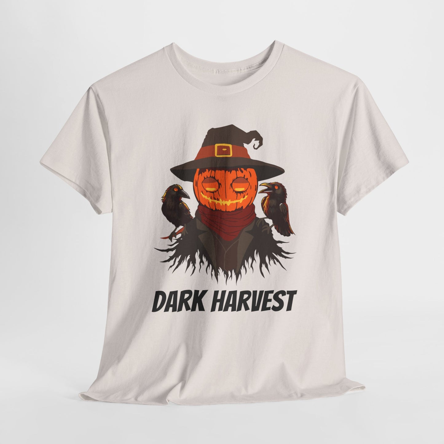 Dark Harvest Scarecrow Pumpkin T-Shirt - Spooky, Halloween, Gothic