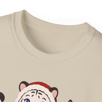 Cute Christmas Animals Tee — Santa Panda, Tiger & Fox Holiday T-Shirt