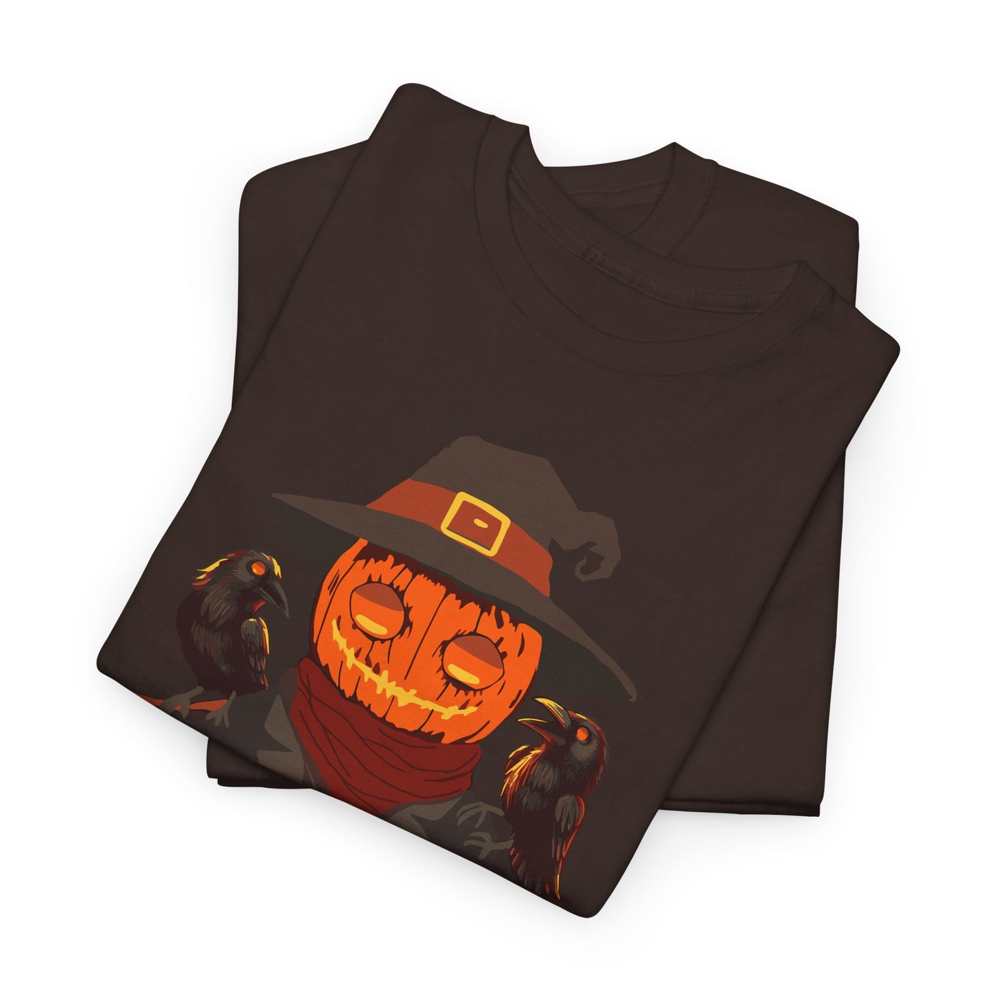 Dark Harvest Scarecrow Pumpkin T-Shirt - Spooky, Halloween, Gothic