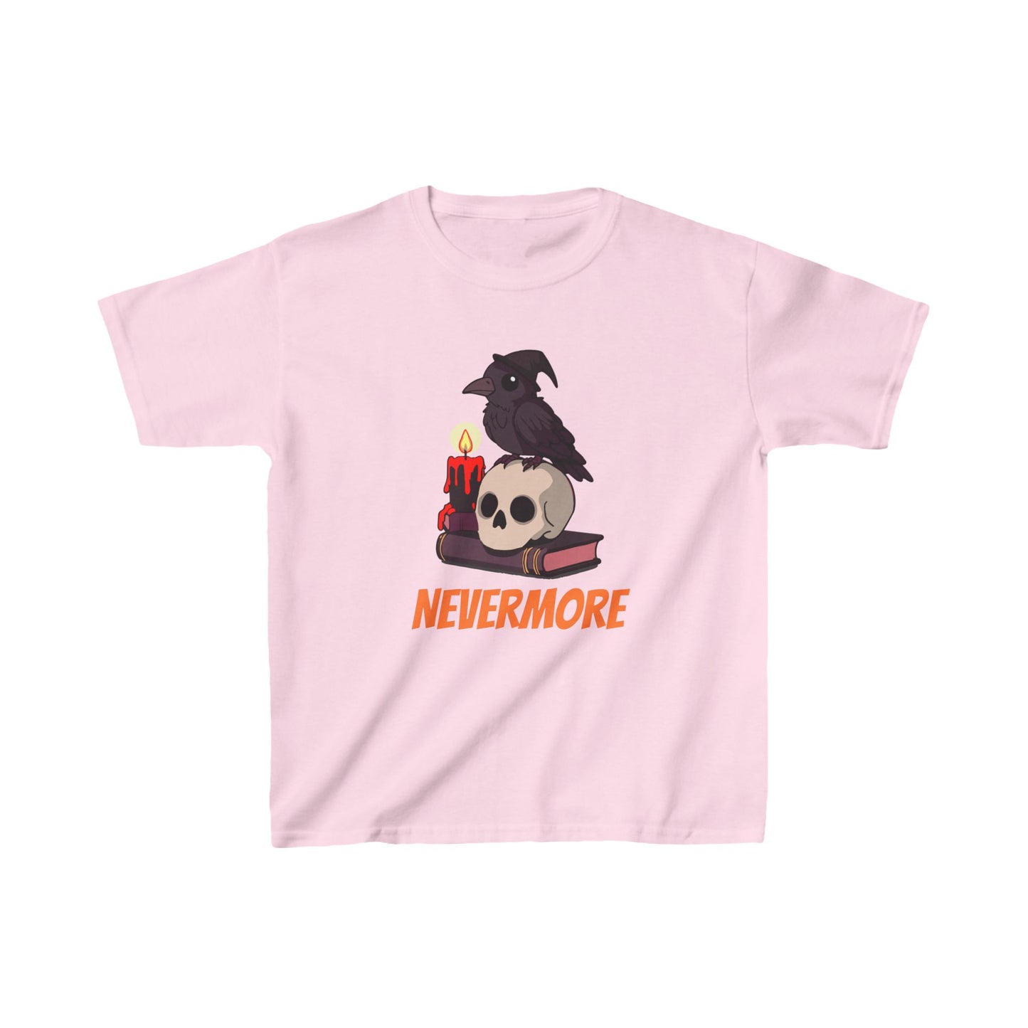 Spooky Cute Raven Kids Shirt - "Nevermore"