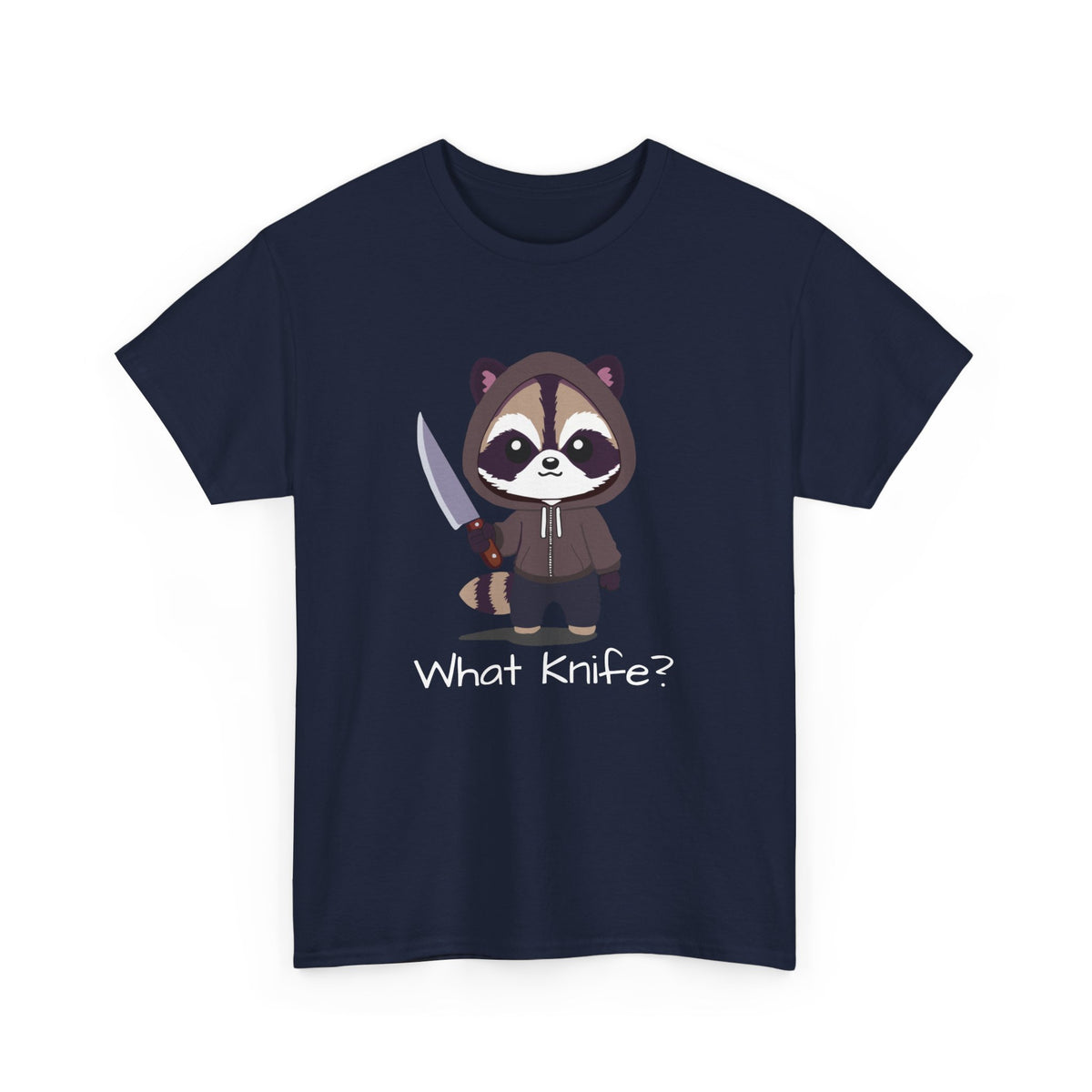 Hooded Raccoon Knife Shirt