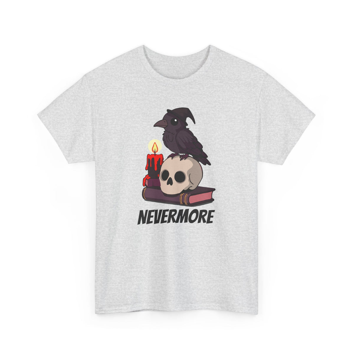 Nevermore Raven T-Shirt - Gothic, Spooky, Edgar Allan Poe