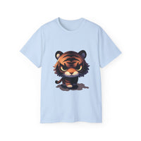 Shadowy Tiger Graphic Unisex Ultra Cotton Tee - Perfect for Animal Lovers