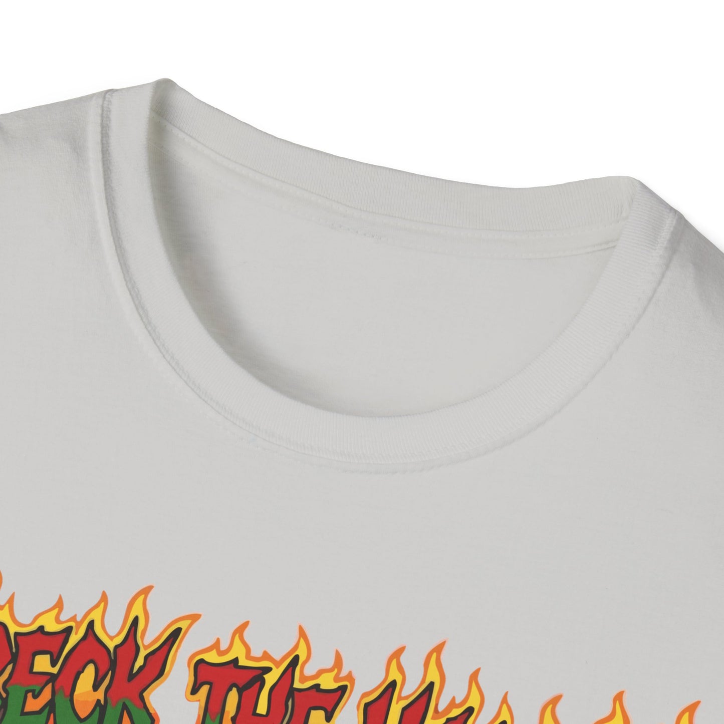 Metal Fox Christmas T-Shirt – 'Wreck the Halls' Holiday Graphic Tee