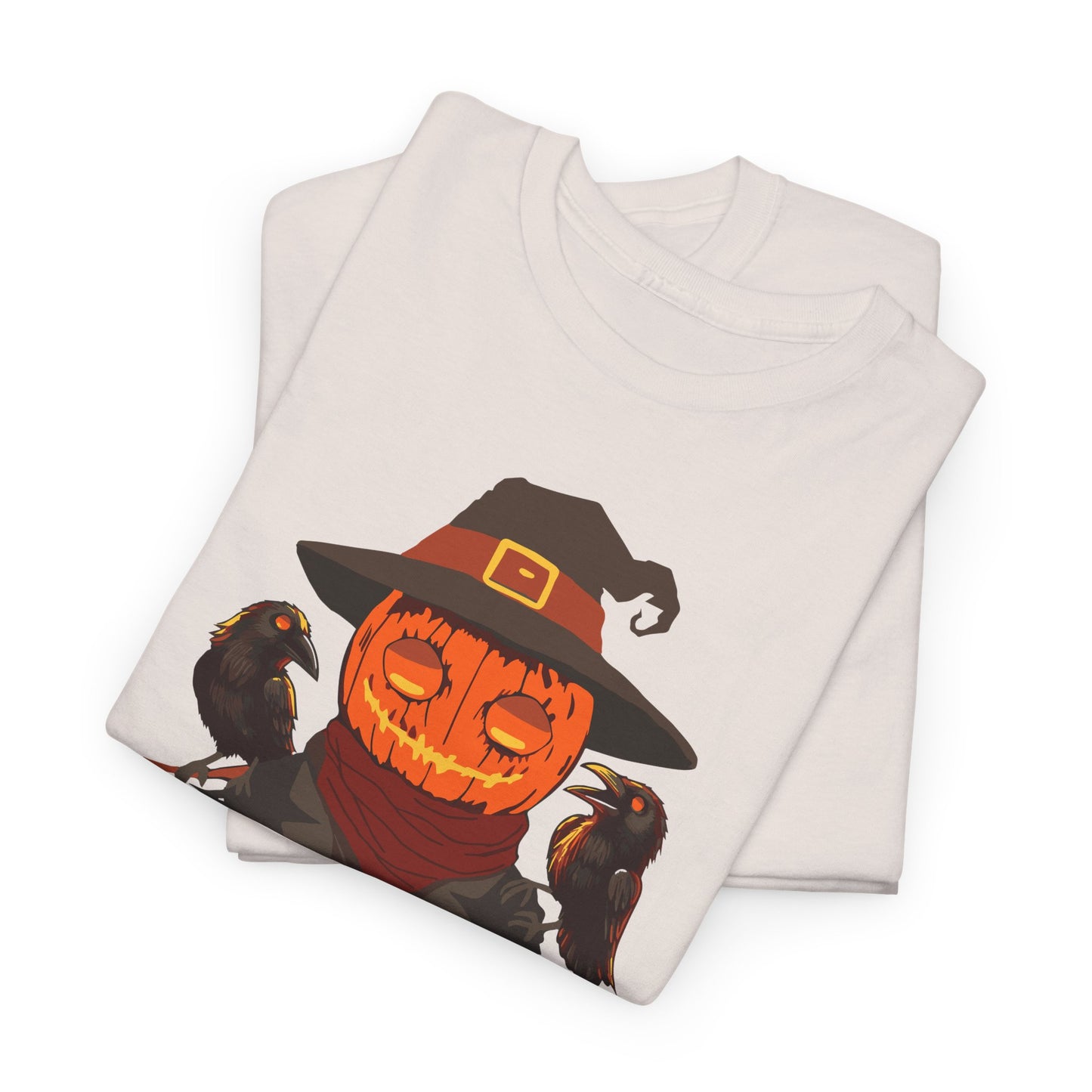 Dark Harvest Scarecrow Pumpkin T-Shirt - Spooky, Halloween, Gothic