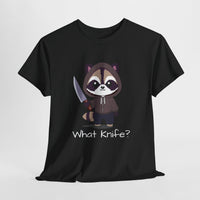 Hooded Raccoon Knife Shirt