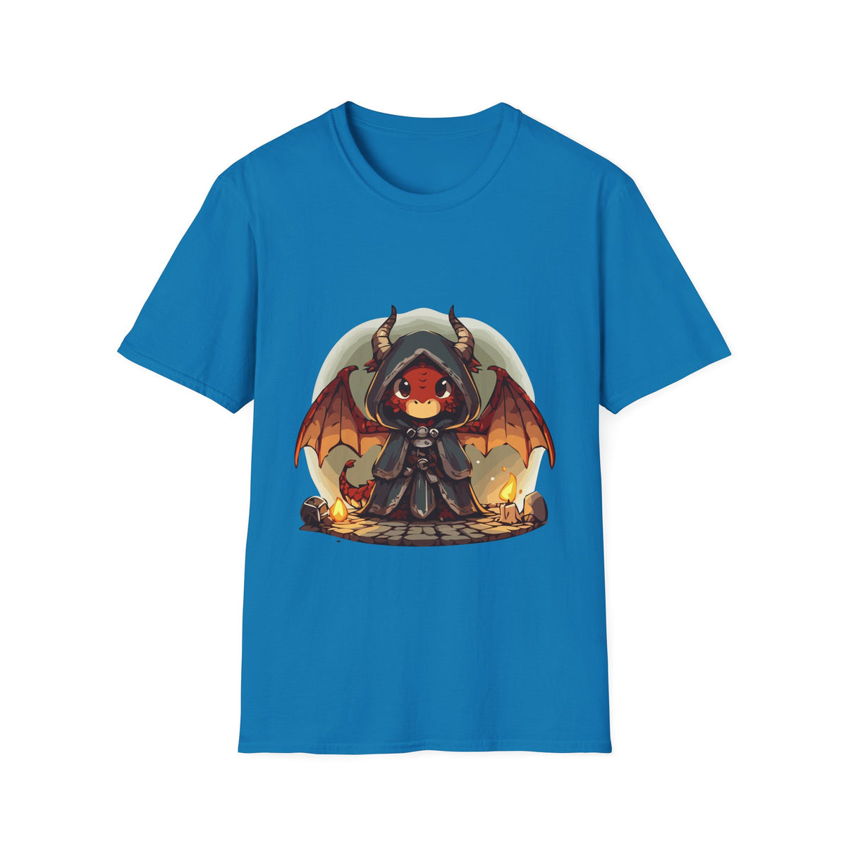 Hooded Dragon Demon Unisex Softstyle T-Shirt