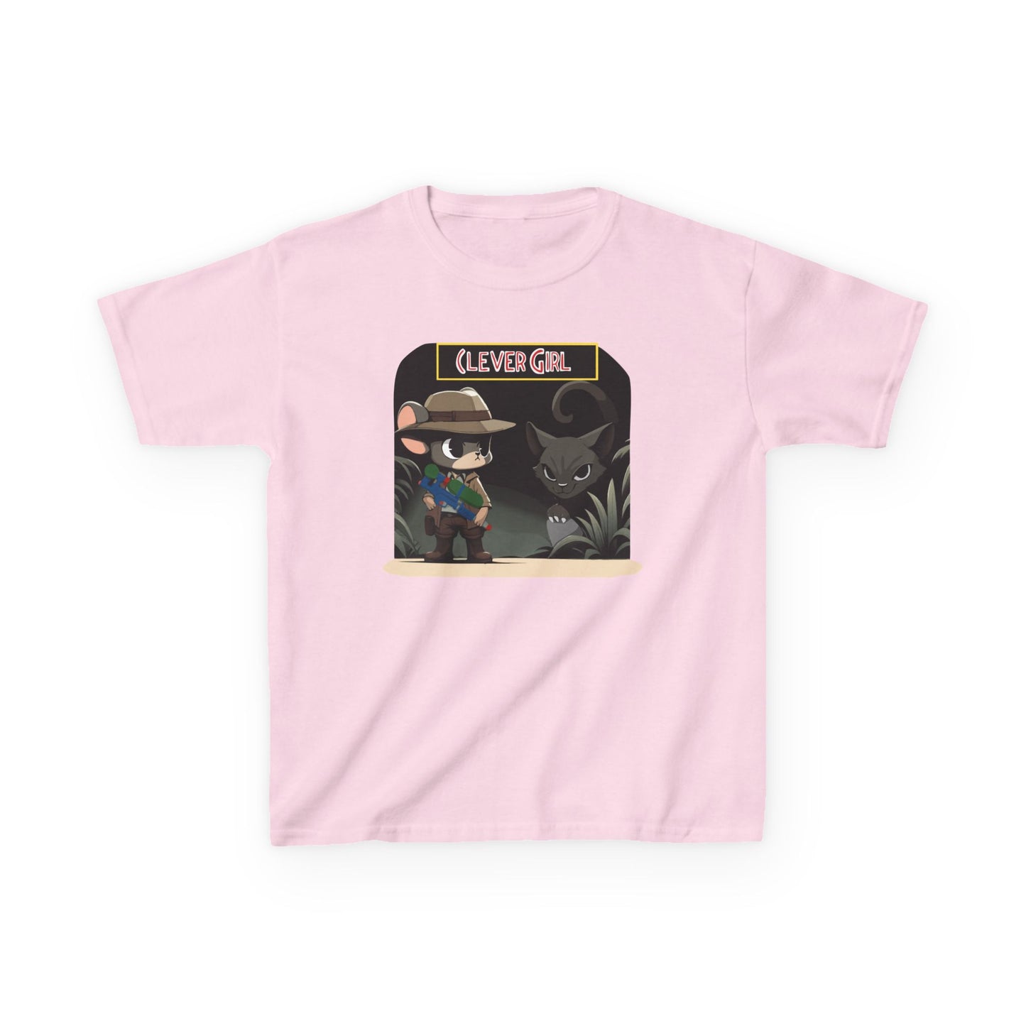 Clever Girl Kids Tee, Fun Graphic T-Shirt for Children, Adventure Shirt, Birthday Gift for Kids, Cute Animal Tee