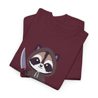 Hooded Raccoon Knife Shirt