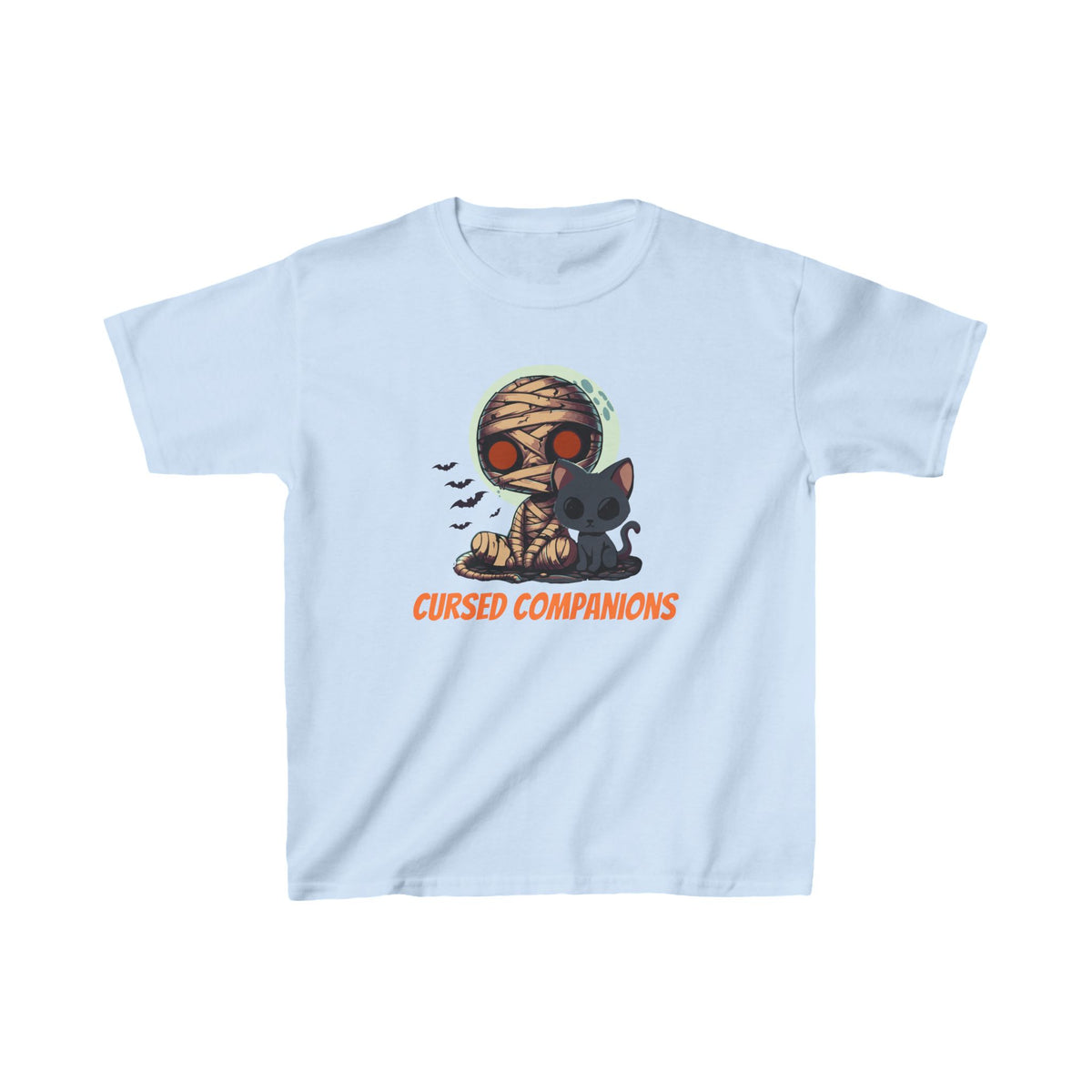 Spooky Cute Mummy Kids Shirt - "Cursed Companions"