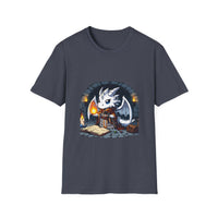 Fantasy Dragon Wizard Unisex Softstyle T-Shirt - Perfect for Gamers and Fantasy Lovers