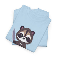 Hooded Raccoon Knife Shirt