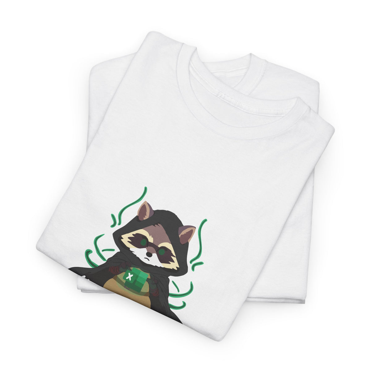 Excel Wizard Raccoon T-Shirt - Unleash Your Inner Spreadsheet Master!