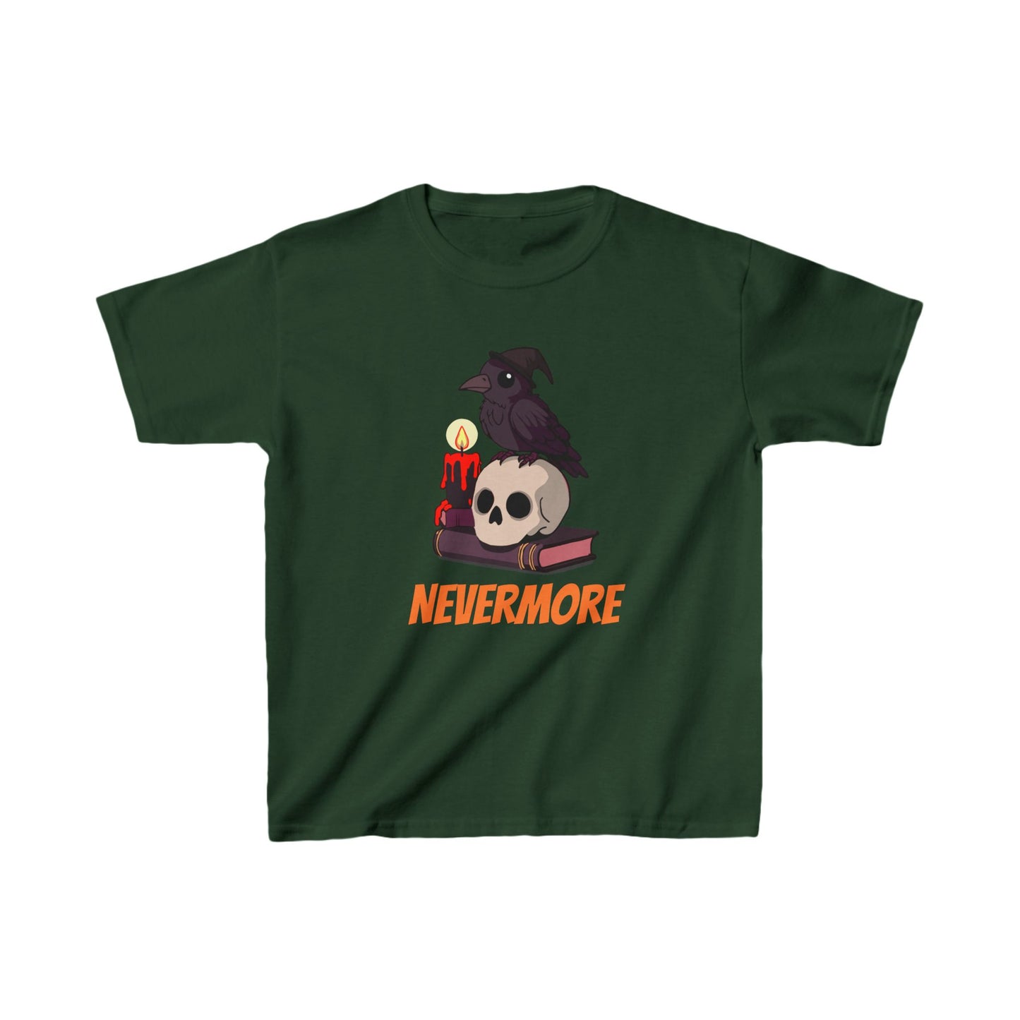 Spooky Cute Raven Kids Shirt - "Nevermore"