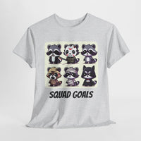 Halloween Raccoon Squad Goals T-Shirt - Cute, Spooky, Fun