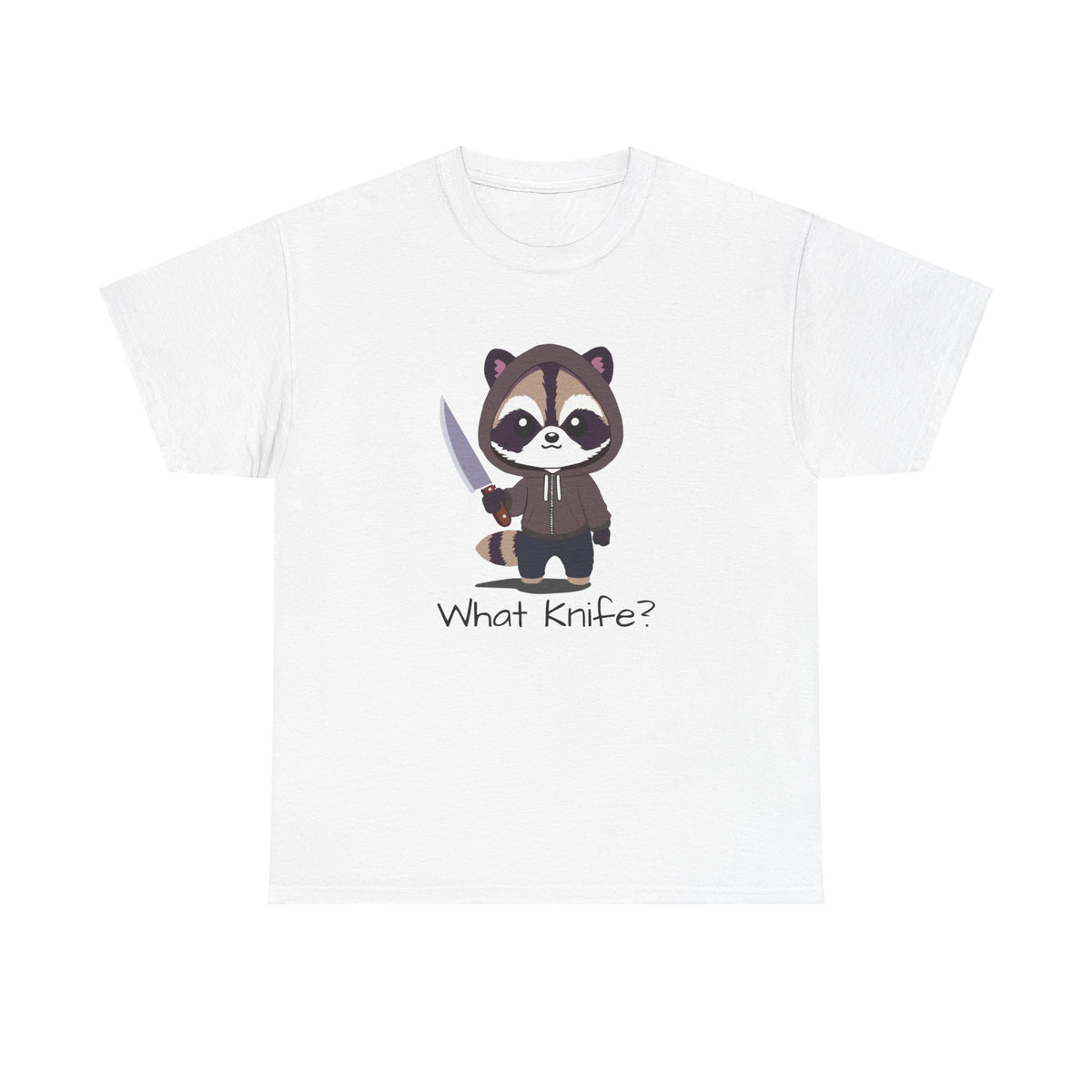 Hooded Raccoon Knife Shirt