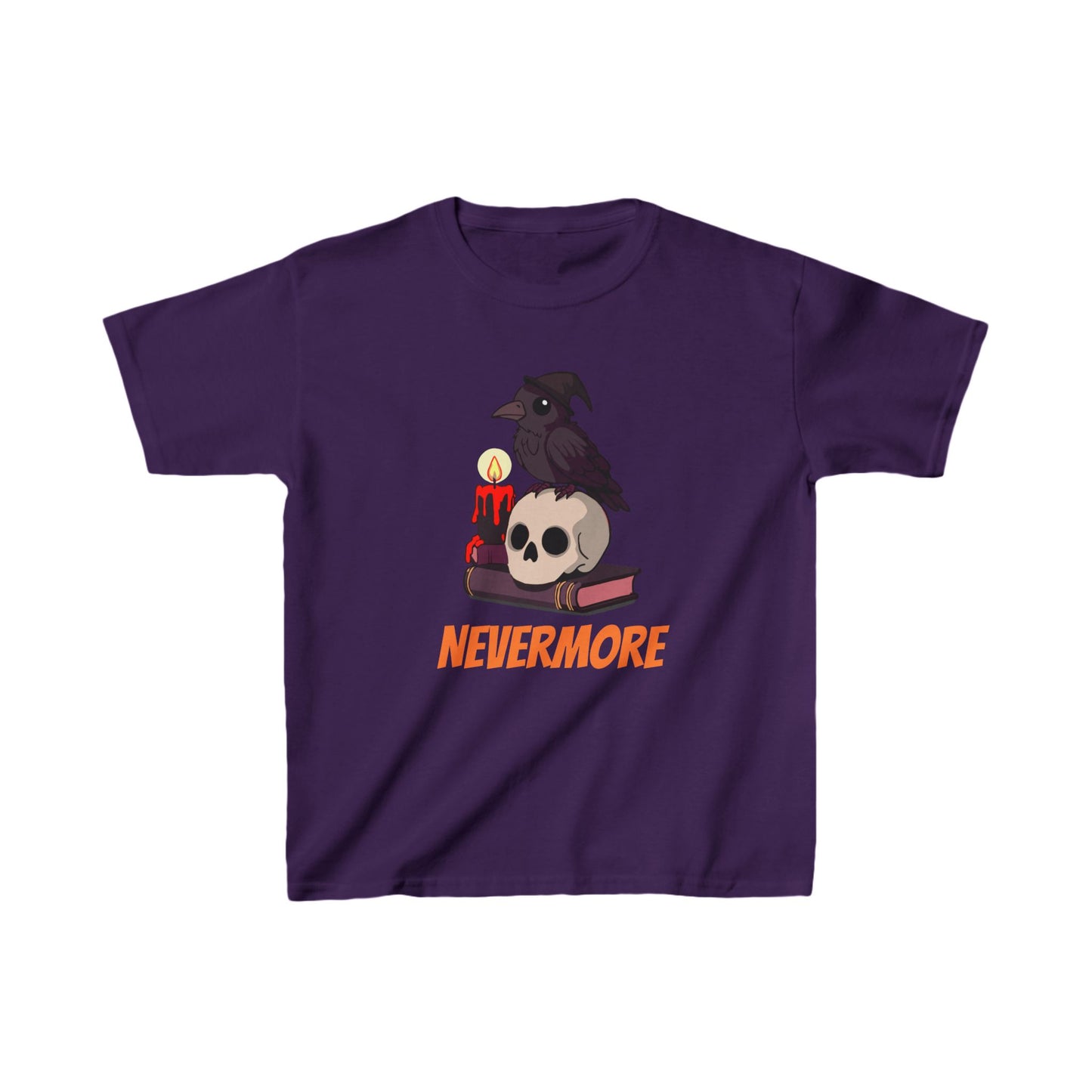 Spooky Cute Raven Kids Shirt - "Nevermore"